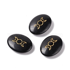 Natural Obsidian Healing Massage Palm Stones&nbsp;G-E579-03D