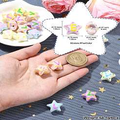 20Pcs 5 Colors Opaque Acrylic Beads&nbsp;ACRC-CJ0001-01