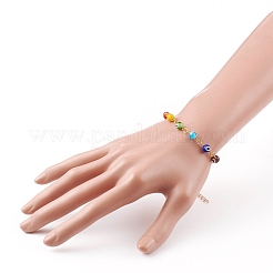 Handmade Evil Eye Lampwork  Beaded Bracelets&nbsp;BJEW-JB05854