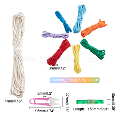 DIY Rainbow Knitting Crochet Tapestry Kit&nbsp;DIY-WH0257-11