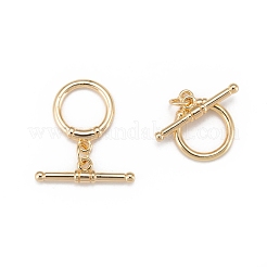 Brass Toggle Clasps&nbsp;KK-T051-22G-NF