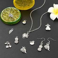 90Pcs 9 Styles Tibetan Style Alloy Pendants&nbsp;TIBEP-CJ0003-58