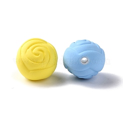 Spray Painted ABS Plastic Beads&nbsp;KY-G025-09