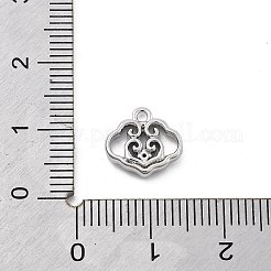 真鍮製マイクロパヴェキュービックジルコニアペンダント  雲  10.5x10.5x2.5mm  穴：1.2mm&nbsp;KK-H511-01P-02