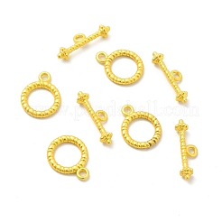 ラックメッキ合金マンテル  丸いリング  マットゴールドカラー  tバー：20.5x7.5x4.5mm  穴：2mm  リング：16.5x13x2mm  穴：1.8mm&nbsp;FIND-I034-26MG