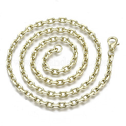 Brass Cable Chains Necklace Making&nbsp;MAK-N034-004B-14KC