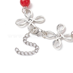 Alloy Natural Malaysia Jade Link Bracelets for Women&nbsp;BJEW-JB11684-05