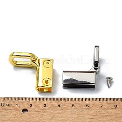 (見切り品不良：傷あり) 合金製バッグ吊り金具  ネジ付き  長方形  ミックスカラー  4.3x1.6x1.7cm  穴：2.5mm&nbsp;FIND-XCP0002-71