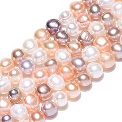 Natural Cultured Freshwater Pearl Beads Strands&nbsp;PEAR-T003-10D