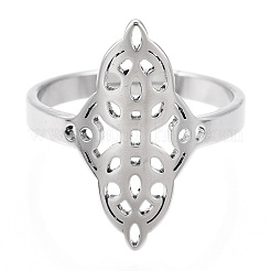 Non-Tarnish 304 Stainless Steel Sailor's Knot Adjustable Ring&nbsp;RJEW-T027-01P