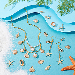 96Pcs 16 Style Alloy Pendants&nbsp;FIND-PH0027-05