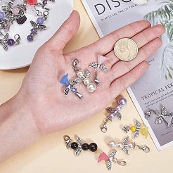 Glass/Gemstone Beads Pendants&nbsp;PALLOY-PH0013-04