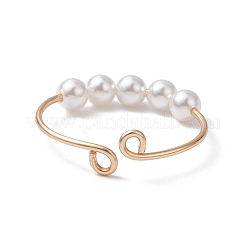 4Pcs 4 Style Brass Wire Wrap Open Cuff Rings Set&nbsp;RJEW-TA00109