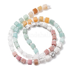Natural Dyed White Jade & Quartz Crystal & Howlite & Yellow Aventurine & Rhodonite Beads Strands&nbsp;G-H333-03D