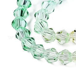 Gradient Color Baking Paint Glass Bead Strands&nbsp;LS-DGLA-A039-T6mm-A013