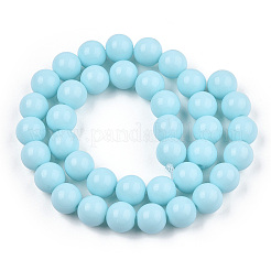 Opaque Solid Color Glass Beads Strands&nbsp;GLAA-T032-P6mm-10