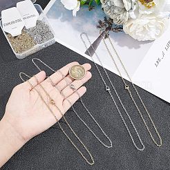 ユニセックス 304 ステンレス ケーブル チェーン ネックレス  カニカン付き  ゴールデン·ステンレス鋼色  17.7インチ（45cm）  2mm  リンク：2.4x2x0.5mm  2色  10個/カラー  20個/箱&nbsp;STAS-UN0002-49