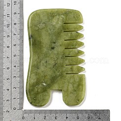 Natural Xiuyan Jade Massage Combs&nbsp;AJEW-K045-01C