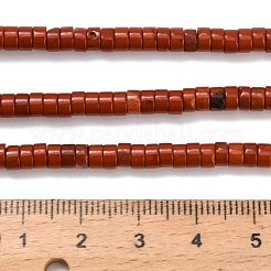 天然石レッドジャスパービーズ連売り  ディスク  ヒシビーズ  グレードAB +  4x2~2.5mm  穴：0.7mm  約158~160個/連  14.96''~15.16''（38~38.5センチメートル）&nbsp;G-Z110-A35-2x4mm