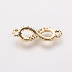 Brass Cubic Zirconia Links&nbsp;KK-P134-57G