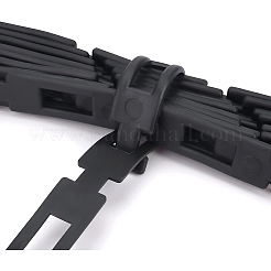 プラスチックケーブルタイ  植物用品  ブラック  640x25x3.5mm&nbsp;FIND-WH0001-84