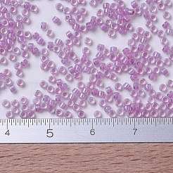 MIYUKIデリカビーズ  シリンダー  日本製シードビーズ  11/0  （db0072)ライトライラック裏地  1.3x1.6mm  穴：0.8mm  約20000個/袋  100 G /袋&nbsp;SEED-J020-DB0072