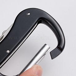 Stainless Steel Carabiner D Shape&nbsp;KEYC-WH0016-15