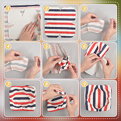 18Pcs Cotton Quilting Bowl Cozy Pre&nbsp;DIY-BC0014-68B