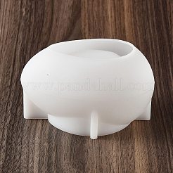 DIYキャンドルシリコンモールド  香りのよいキャンドル作りに  卵形  ホワイト  11.5x8x6.6cm&nbsp;DIY-M054-06B