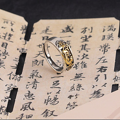 Adjustable Brass Cuff Rings for Men&nbsp;FS-WG20390-01