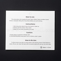 アクリルフェイスジェムステッカー  自己粘着性の一時的な入れ墨  ティアドロップ＆ハーフラウンド＆ホースアイラインストーン付き  カラフル  0.35~1.75x0.35~1.3x0.15~0.4cm&nbsp;MRMJ-F014-07