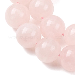 天然石ローズクォーツビーズ連売り  スムーズなラウンド  12~12.5mm  穴：1.5mm  約30~34個/連  14.76~15.75''（37.5~40センチメートル）&nbsp;G-T150-A04-12mm