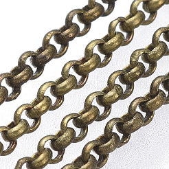 Brass Rolo Chains&nbsp;X-CHC-S008-002H-AB