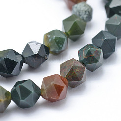 Natural Bloodstone Beads Strands&nbsp;G-F523-16-8mm