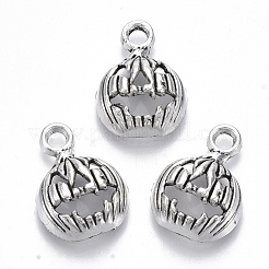 50 Pcs 10 Styles Halloween Theme Tibetan Style Alloy Pendants&nbsp;TIBE-X0019-16AS-RS