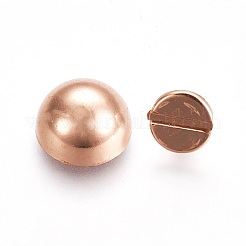 合金スタッドリベット  ネジ式  DIYレザークラフト用  キノコ  ライトゴールド  11.5x8.5~9mm&nbsp;PALLOY-WH0052-03LG