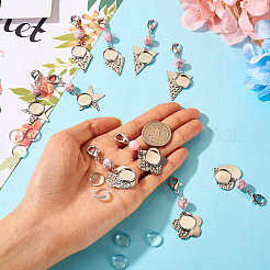 20Pcs 5 Styles 304 Stainless Steel Pendant Decoration&nbsp;HJEW-TA0001-28