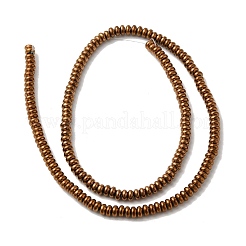 Electroplated Synthetic Non-magnetic Hematite Beads Strands&nbsp;G-I364-I01-02C