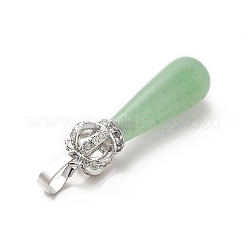 Natural Green Aventurine Pendants&nbsp;G-G976-01P-11
