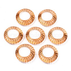 Transparent Acrylic Finger Rings&nbsp;RJEW-T010-05G