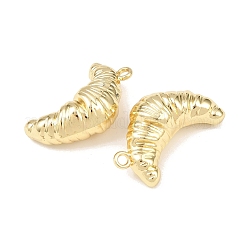 合金ペンダント  クロワッサン  ラックめっき  カドミウムフリー＆鉛フリー  ゴールドカラー  39x26x15mm  穴：2.5mm&nbsp;PALLOY-P315-03G