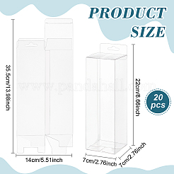 Transparent Plastic PVC Box Gift Packaging&nbsp;LS-CON-WH0099-31B