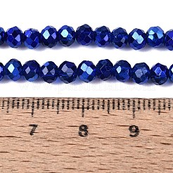 Transparent Electroplate Glass Beads Strands&nbsp;EGLA-Q131-01A