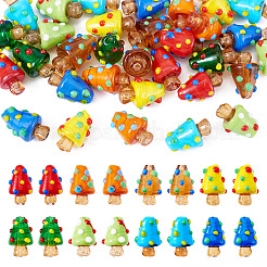 32Pcs 8 Colors Handmade Lampwork Bumpy Beads&nbsp;LAMP-BY0001-05