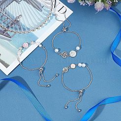 DIY Flat Round Bracelet Making Kits&nbsp;DIY-UN0003-54