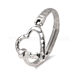 Alloy Hinged Bangles for Women&nbsp;RJEW-S637-02AS