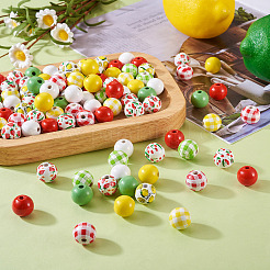 140Pcs 10 Styles Natural Wooden Beads Set&nbsp;WOOD-TA0001-76