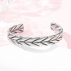 Retro 316 Surgical Stainless Steel Cuff Bangles&nbsp;BJEW-C142-14D-AS