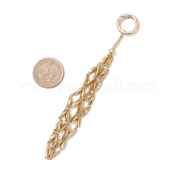 304 Stainless Steel Macrame Pouch Empty Stone Holder Pendant Decorations&nbsp;SA-CJ5EA2-01