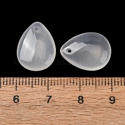 ナチュラルホワイトアゲートのペンダント  ティアドロップチャーム  16x12x6mm  穴：0.9mm&nbsp;GG-CBA04F4-05B